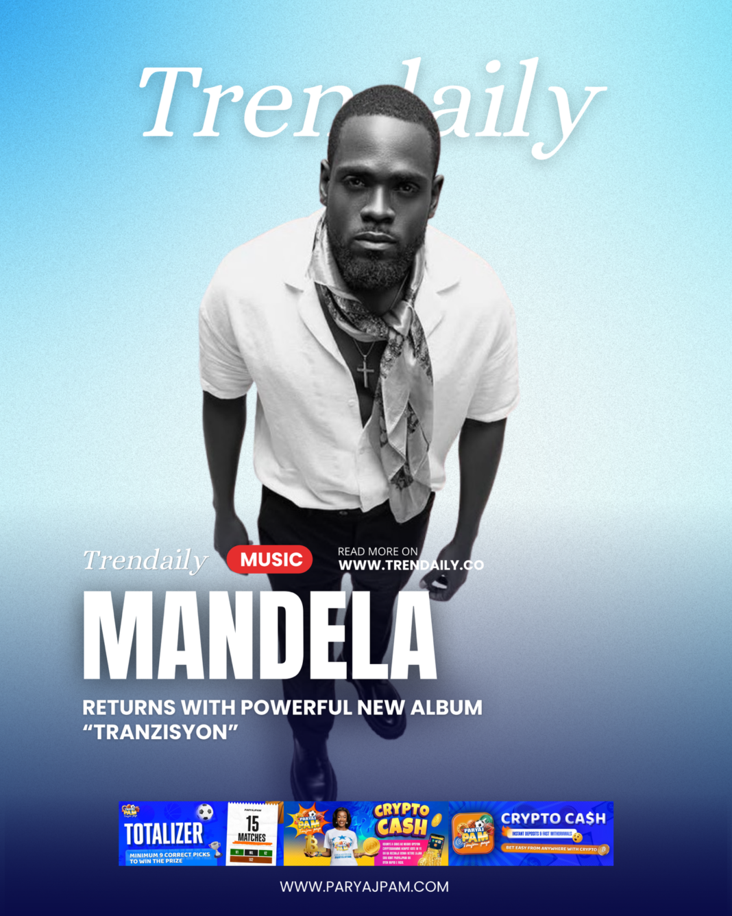Mandela Jean François Returns with Powerful New Album “Tranzisyon” Mandela Jean François Returns with Powerful New Album “Tranzisyon”
