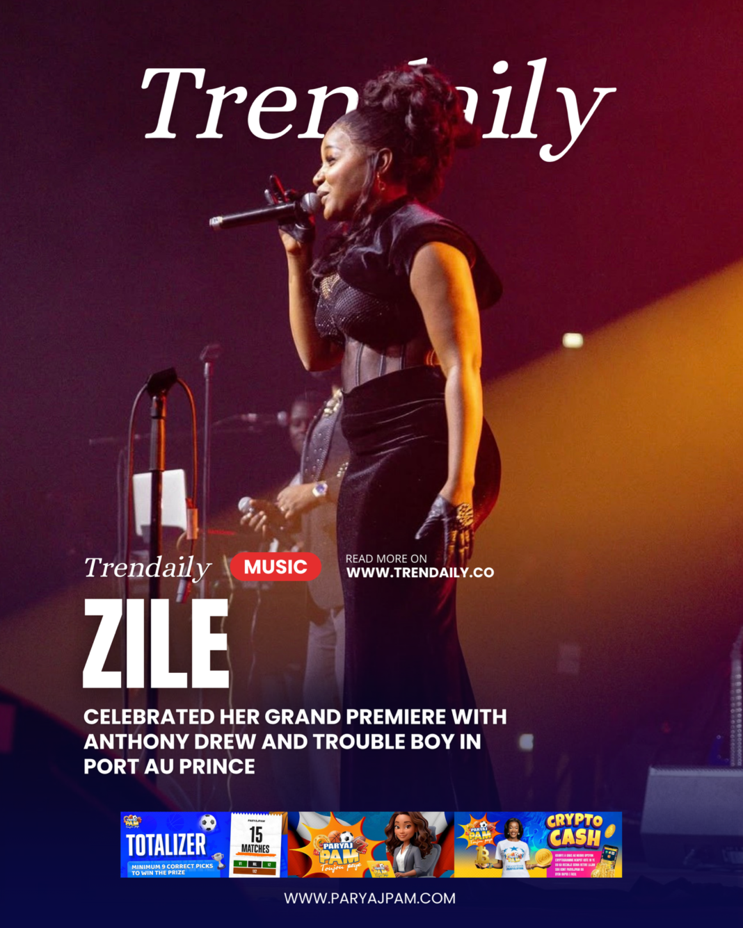 Zile Celebrates Grand Premiere with Anthony Drew and Trouble Boy in Port au Prince Zile Celebrates Grand Premiere with Anthony Drew and Trouble Boy in Port au Prince
